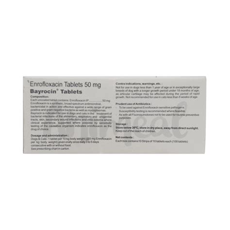 AnimealBAYROCIN 50 TABLET - Upto 15% Off - Animeal