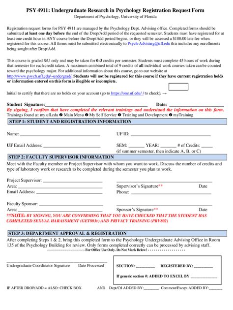 Fillable Online psych ufl Other Forms - Psychology - University of ...