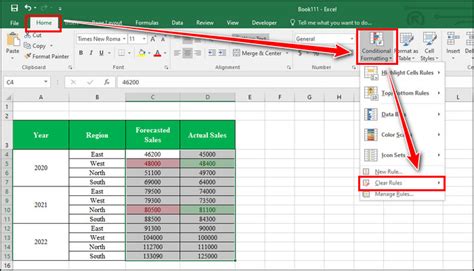 Image result for Clear Conditional Formatting Excel