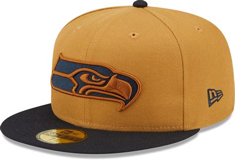 Buy New Era Men's Tan/Navy Seattle Seahawks 40 Seasons Wheat 59FIFTY ...