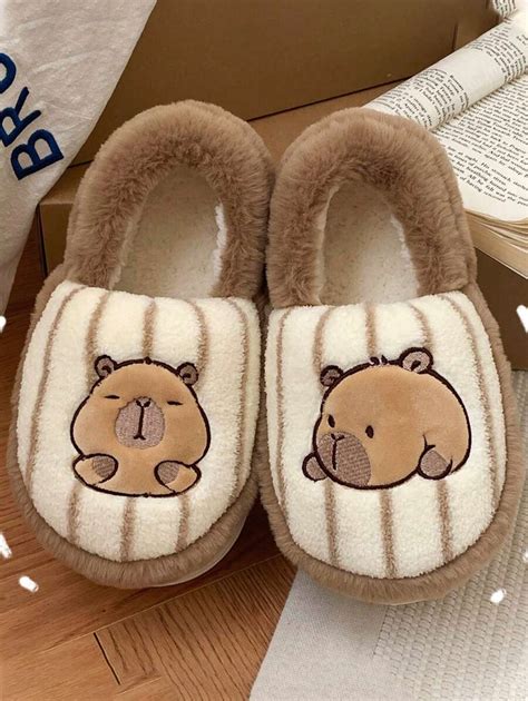 Zapatillas de casa para mujer con diseño lindo de capibara, suela ...