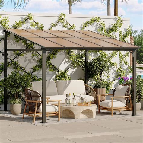 Amazon.com : 10' x 10' Gazebo for Patio, Large Wall Mounted Gazebos ...