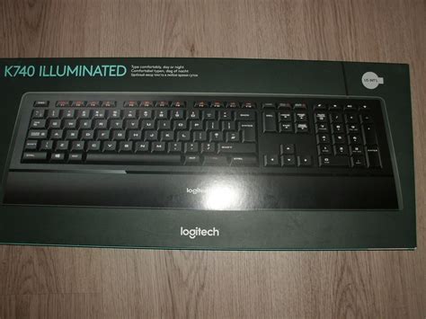 Logitech Illuminated K740 Wired Keyboard Black
