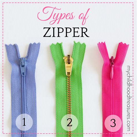 Types of Zipper & How to Measure Zippers |TREASURIE