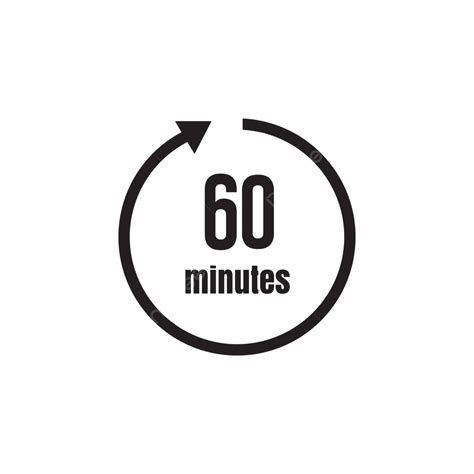 Icon Of A Clock And Timer Representing The Passage Of Time For 60 ...
