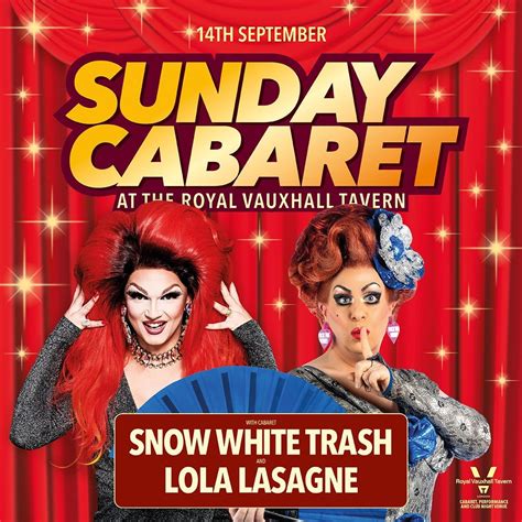 Sunday Cabaret with Snow White Trash and Lola Lasagne, 372 Kennington ...