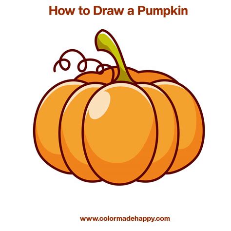 Simple Pumpkin Drawing