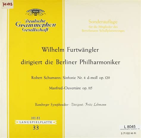 Wilhelm Furtwängler dirigiert die Berliner Philharmoniker – Bertelsmann ...