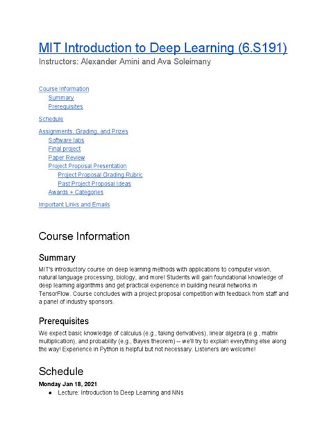 Image result for MIT Introduction to Deep Learning 6.S191