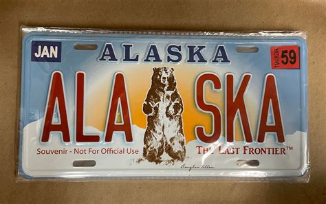 Alaska License Plate – Iditarod