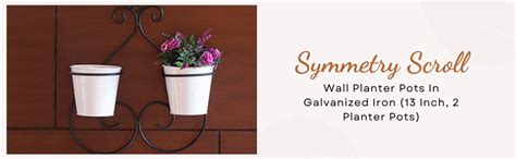 ExclusiveLane Galvanized Iron Wall Planters for Living Room Balcony ...