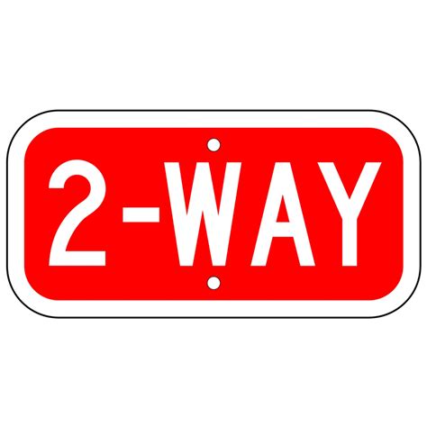 Image result for 2-Way Sign Without Text