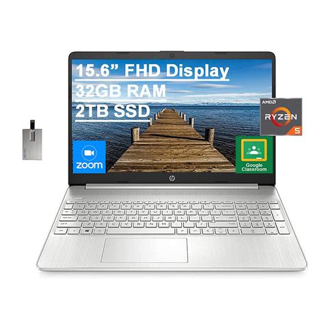 HP 2021 15.6" FHD Laptop Computer, AMD Ryzen 5-5500U Processor(Beats ...