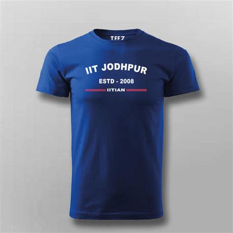 IIT Jodhpur ESTD 2008 Round Neck T-Shirt for Men - Official Merch