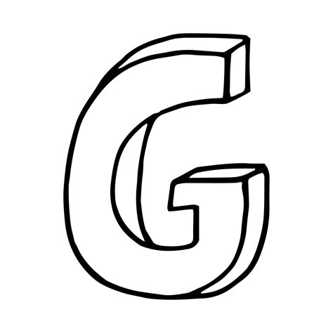 G Bubble Letter