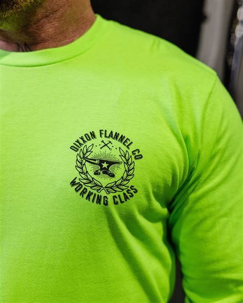 Makers Hi Vis Long Sleeve T-Shirt - Safety Green | Dixxon Flannel Co.
