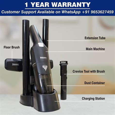 Balzano Tornado Cordless Vacuum Cleaner - Black | Powerful & Efficient ...
