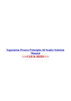 Image result for Separation Process Principles Solution Manual