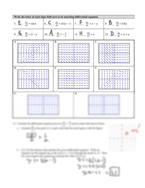 SOLUTION: Ap calculus ab ced 7 3 sketching slope fields practice ...