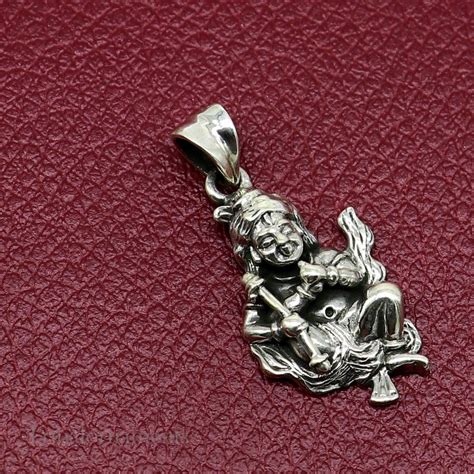Divine lord kartikya blessing pendant, excellent vintage designer 925