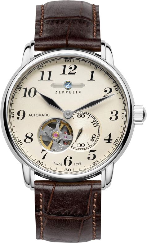 Zeppelin LZ 129 Hindenburg Analog Beige Dial Color Automatic Men Watch ...