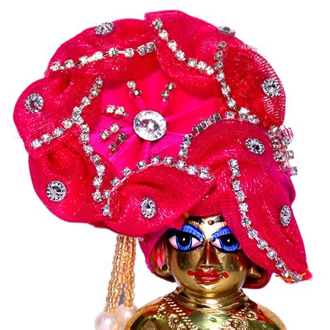 Buy Laddu Gopal Pugree With Rani Stone Work by Kridhas – kridhas