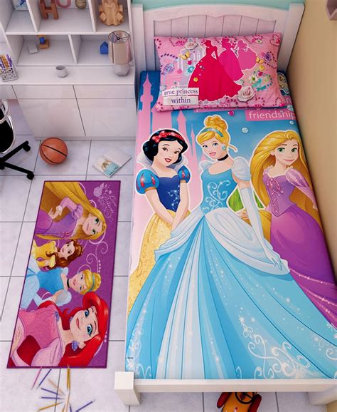 Disney Princess Belive In Friendship Cotton Double Bedsheet Set With R