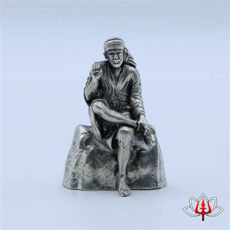 Pure Silver Sai Baba Idol – A Symbol of Faith & Blessings – Trishul Silvers