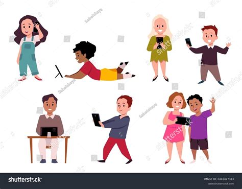 22,654 Kids Proper Use Electronic Devices Communications Stock Vectors and Vector Art | Shutterstock