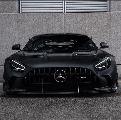 Matte Black Mercedes Sports Car