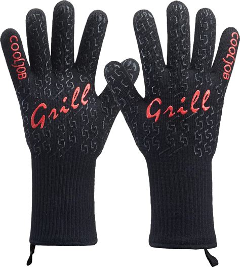 BBQ Gloves, Oven Mitts Grilling Gloves - 1472℉ Extreme Heat Resistant ...