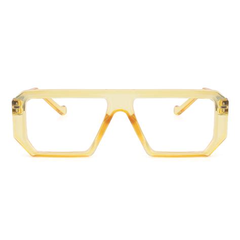Dervin Square Zero Power Blue Cut Computer Bluelight Blocking Glasses