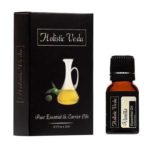 Buy HOLISTIC VEDA Pure Vanilla Essential Oil Steam Distilled Natural ...