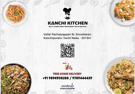 Menu at KANCHI KITCHEN RESTAURANT, Kanchipuram, Vallal Pachaiyappan St