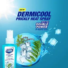 Buy Dermi Cool Menthol Cool Prickly Heat Spray, 100 ml | 19 Minutes ...