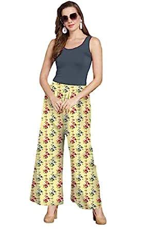 Buy Meera Creation Women Rayon Plazzo (Multi-Coloured_Meera-43-M) at ...