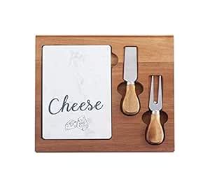 Mini Small Cheese Board and Knife Set, Charcuterie Platter & Serving ...