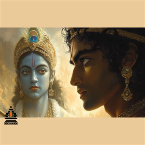 Sri Krishna Guiding Arjuna | High-Resolution Digital Art Download – Brogen
