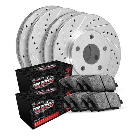 R1 Concepts Front Rear Brakes and Rotors Kit |Front Rear Brake Pads ...