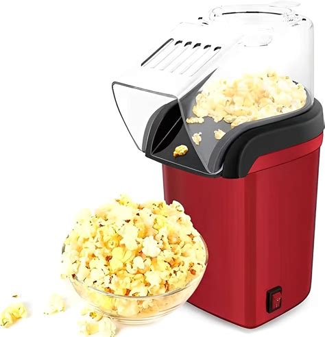 Amazon.com: Hot Air Popcorn Popper Machine, Air Popper Popcorn Maker ...