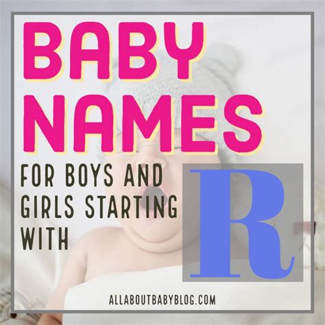 Names for boys and girls with R | Baby girl names, Baby boy names, Boy ...