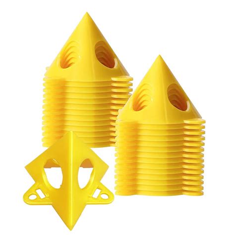 20pcs Painters Cones Abs Plastic Pyramids For Painting Yellow Paint ...