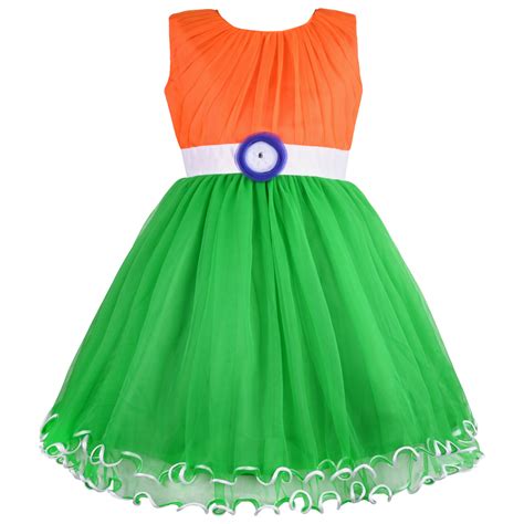 Baby Girls Indian Flag Dress Online| Girls Tri Color Dress| Tiranga ...