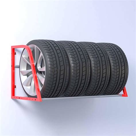 Amazon.com: ZJKXJH Tire Rack Wall Mount, Wheel & Tire Storage Holder ...