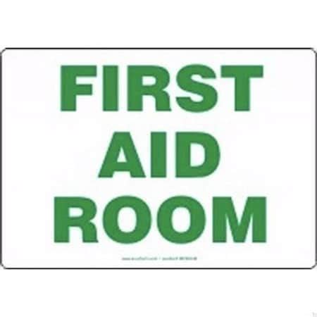 Accuform SAFETY SIGN FIRST AID ROOM 7 in X 10 in MFSD438XL | Zoro