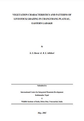 Vegetation characteristics and patterns of livestock grazing in ...