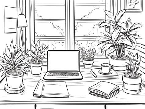 Laptop Coloring Page 的图像结果