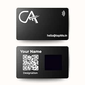 TapMo Metal NFC Smart Business Card for Chartered Accountants, Premium ...