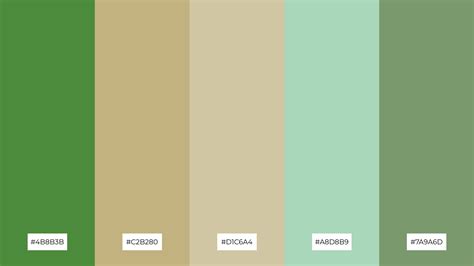 The Best 15 Green Khaki Color Palette Combinations