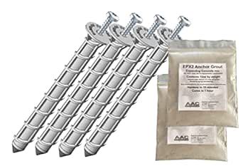 BoltHold - amAK-4 Asphalt Anchor & Grout Kit - Four 1500 lbs. am625 ...